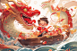 yanbinfeng_Chinese_Dragon_Boat_Festival_scene_a_cute_little_boy_01833f0c-1a77-4f39-a11a-38f65a664ce7