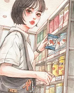 分手绘插画[比心][比心][比心]画师『dahye.kkk』