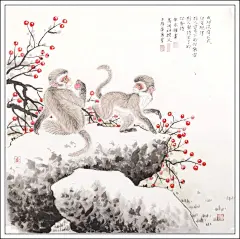 兜底儿网画家张永权生肖猴作品赏析四 - 兜底动态 - 兜底儿网
