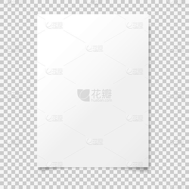 A4 blank sheets of white paper with different shad