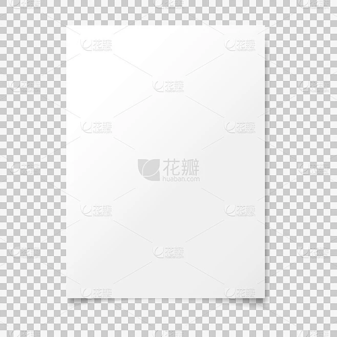 A4 blank sheets of white paper with different shad 