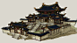 中国风场景气氛图古风山水建筑武侠仙侠CG原画游戏美术素材 - 板绘绘画教程学习公众号：板绘 (908)