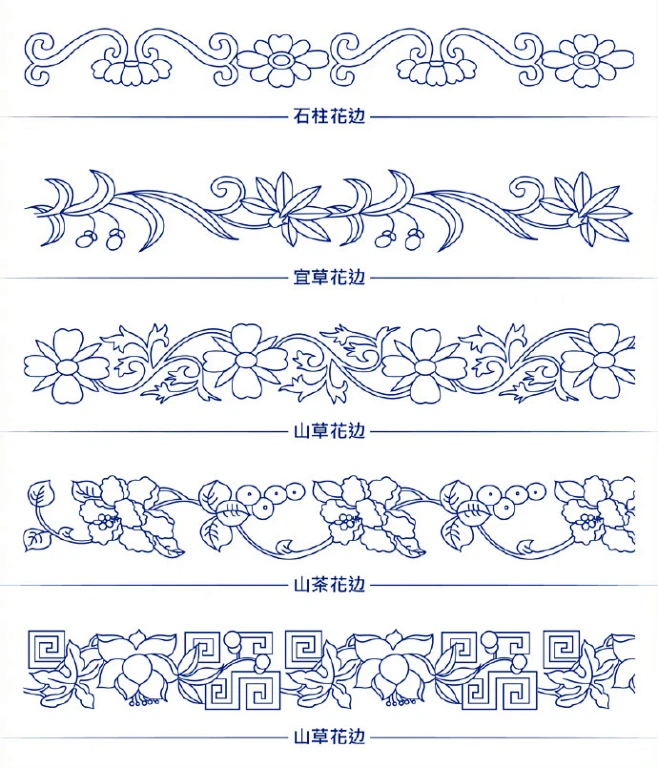 中国传统纹样-花瓣网