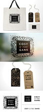 Cosy & The Gang logo and branding / brand identity by Amy Hood of Hoodzpah Art & Graphics www.wegothoodzpah.com