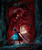 HALL OF BLOOD, Nadide Öçba : Upgraded an old piece I made at 2014
I initially went after blood and gore, later I thought perhaps I should keep the stairs leading into depths...
