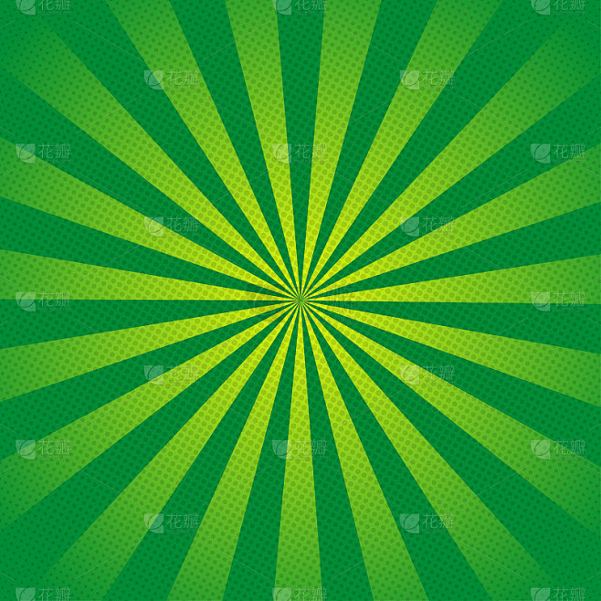 绿色光线与半色调复古背景时尚