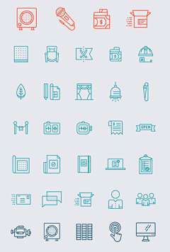 Rzhaoweijun采集到20+ Fresh & Free Icon Sets f