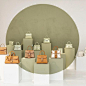 The Almond & Vegetal colour bags at the SS16 Showroom @Delvaux in Paris France www.bullesconcept.com