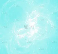 抽象的冬季纹理白色图案上的蓝色背景。幻想的分形结构。数字艺术。3 d渲染。计算机生成图像。