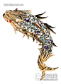 顶级彩色珠宝
绝代香肩上的金海豚
 
　　1964年 Tiffany & Co.黄金及铂金镶彩宝海豚胸针
　　入选理由：在1964年电影《巫山风雨夜》的开机仪式上，电影主演理查德·伯顿送给伊丽莎白？泰勒的礼物。虽然泰勒有着数不清的高级珠宝，这条海豚胸针也不是其中最昂贵的收藏，但却是她最为宠爱的珠宝之一。