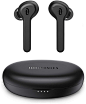 Amazon.com: 无线耳塞 TaoTronics SoundLiberty 53 [2020 升级] 入耳式无线耳机 IPX8 50H 播放时间 TWS 低音立体声蓝牙耳机蓝牙 5.0 耳机带内置麦克风