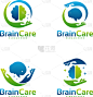 set brain care logo template care logo designs