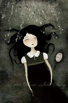 法国annejulie卡通人物插画作品 - 绘画艺术 #采集大赛#