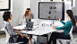 Antenna® Workspaces Media Enclave with Sapper 50® Monitor Arm and MultiGeneration by Knoll® Hybrid Base