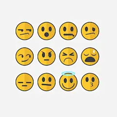 矢量EMOJI简约扁平化表情包png免抠素材_新图网 https://ixintu.com 矢量 EMOJI 简约 简洁 卡通 黄色 圆脸 笑脸 表情包 扁平化表情包 矢量EMOJI