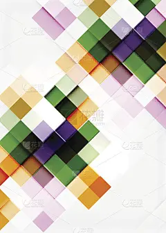 方形马赛克图案设计。普遍的现代构成