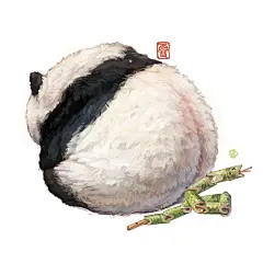 「国宝图鉴」No.24｜萌太后.徐萌萌女士，不愧是能坐死一条蛇的蜜桃臀【财源“滚滚”来！】【雪娃娃童画】【熊猫】【国宝】【国潮】