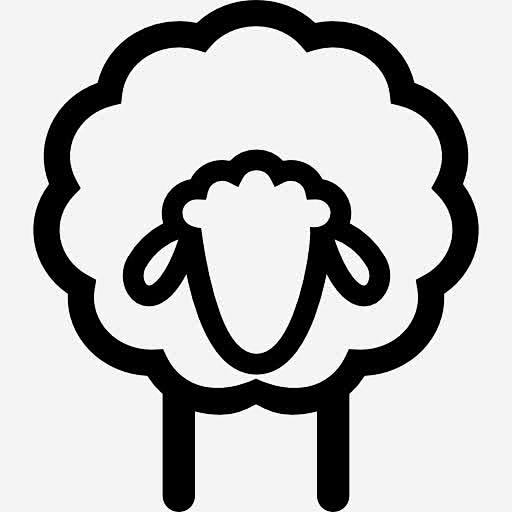 羊前图标 https://88ICON.com 动物 羊 羊毛 羊肉