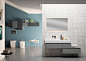 Arca Mobili Proxima bath room collection : Bathroom interior rendering