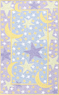 Moon & Stars Rug from the Kids' Rugs Collection II collection at Modern Area Rugs