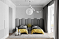 Grey Based Neoclassical Interior Design With Muted & Metallic Accents