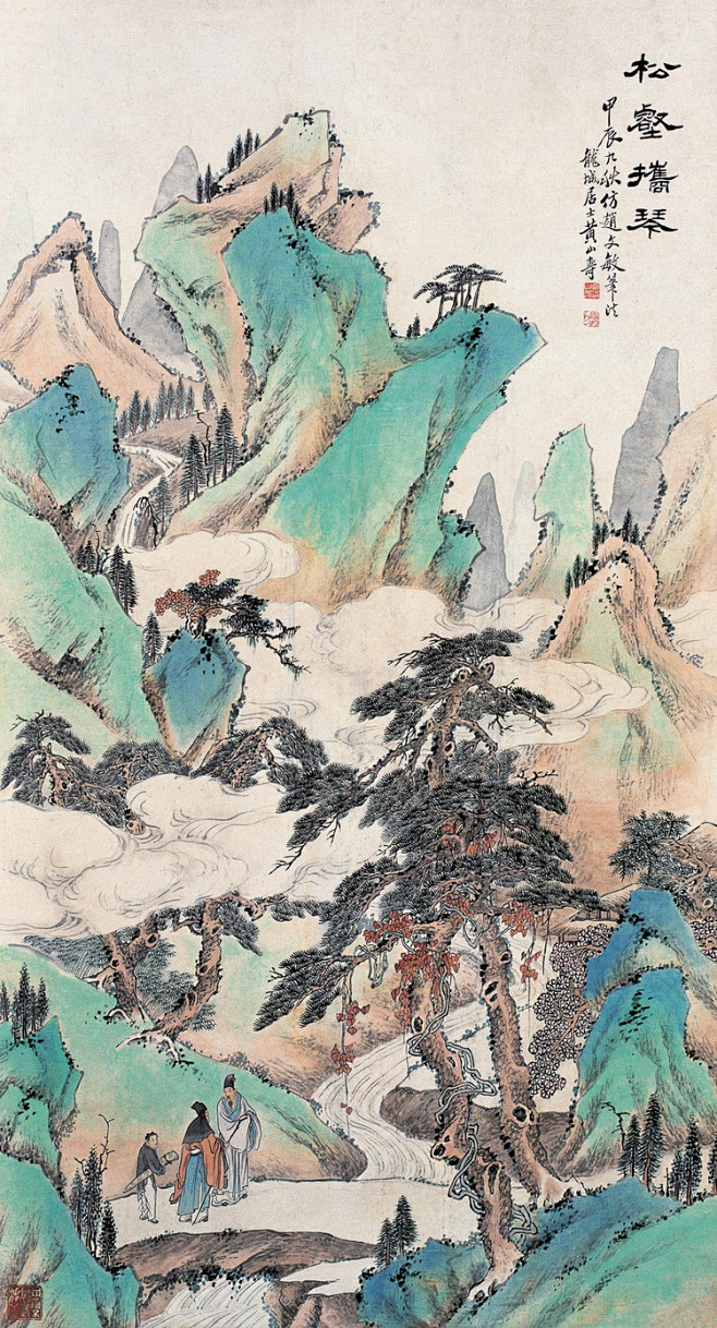 黄山寿(清）山水作品欣赏 