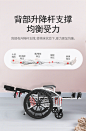 迈德斯特老人轮椅带坐便折叠代步轻便小全躺残疾人器械手推多功能-tmall.com天猫