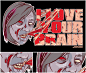 Serie Zombie : ilustracion para mi musa Johana Rojas en navidad gracias a que compartimos los gustos hacia los Zombies Ilove YOUR Brains!