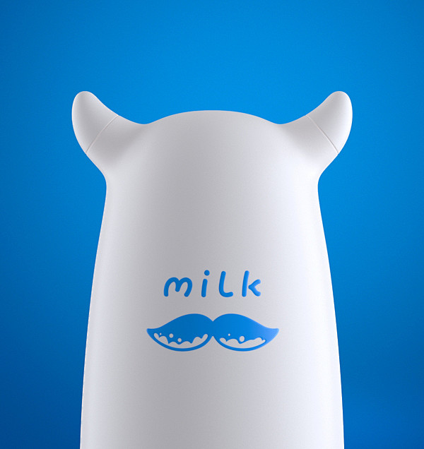 卖萌的Drink milk创意包装设计 ...