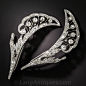 French Platinum Diamond Barrettes - 100-1-6177(4ED25)