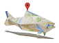 Google Origami (2 of 3) : We were asked to create a global print and OOH campaign encouraging small businesses to register on Google. The solution was to commission renowned origami artists to transform Google Maps into works of art shaped like items foun