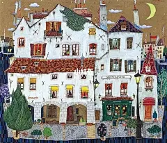 插画欣赏 古堡 老房子（18）