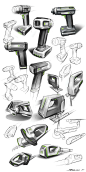 Power tool sketches  : Power tool sketches rendered in Photoshop.