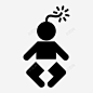 儿童炸弹力量人 标识 标志 UI图标 设计图片 免费下载 页面网页 平面电商 创意素材