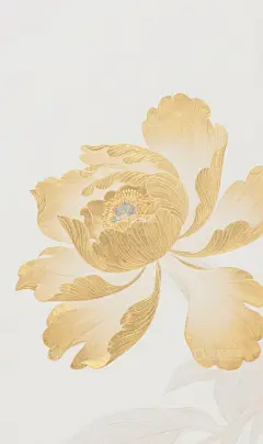 牡丹花插画高清模板免费下载-趣麦麦图