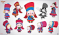 #我是动画人# #动画学习资料#  《克劳斯：圣诞节的秘密》幕后资料（早期角色设定探索、模型与姿势）

更多幕后资料：O教练！！！我想学角色设计（第三弹）！！！