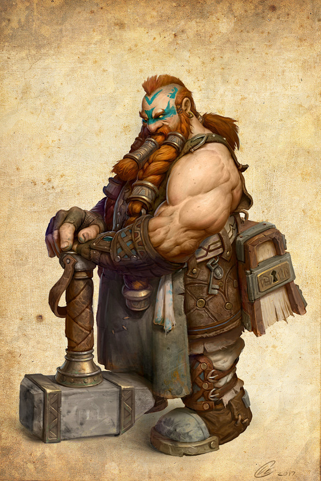 Dwarf Blacksmith, Co...