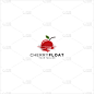 cherry float logo template design