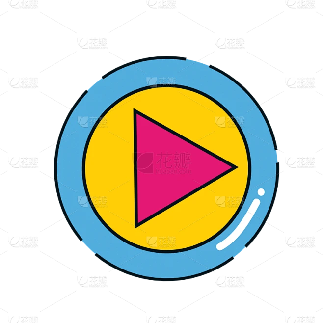 ICON-卡通APPicon-播放器素材-花瓣网