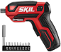 Skil可充电4V充电式螺丝刀，包括9pcs Bit，1pc Bit Holder，USB充电电缆-SD561801--Amazon.com