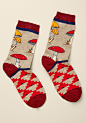 For the Forager Socks : For the Forager Socks - Your guerilla collecting efforts aren't always wildly unconventional - sometimes, as in the case of these socks, it simply takes digging through droves of socks to find the perfect pair. And, if perfection t