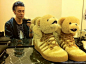  adidas ObyO Jeremy Scott Teddy Bear卡其男女熊猫鞋