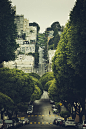 朗伯德街，三藩，加利福尼亚
Lombard Street, San Francisco, California   景观道路
