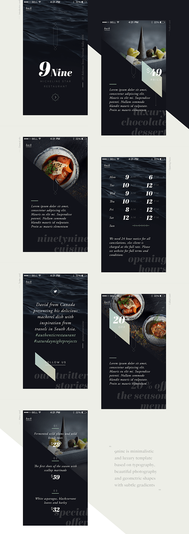 9nine – app template...