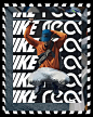 潮流动感！NIKE REACT-IG系列海报设计 : 来自设计师 TRAN LA 的「NIKE REACT-IG系列海报」，无衬线字体的变换排列，简洁的矩形拼接重复，使海报充满了时尚潮流的气息。