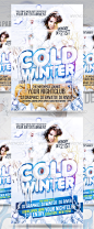 Print Templates - Cold Winter Party Flyer | GraphicRiver