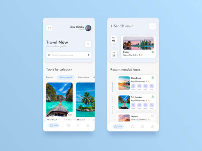 Travel App Concept c...