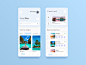 Travel App Concept creative product page clean cards hotels travel ui  ux mobile app product design interaction minimal mobile concept app color ux ui
