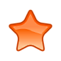 橙色的五角星图标 #采集大赛#