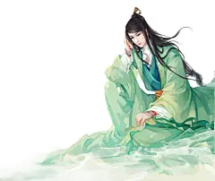 中国风手绘古风男女动漫插画CG游戏宫廷手游人物美术设计绘画素材